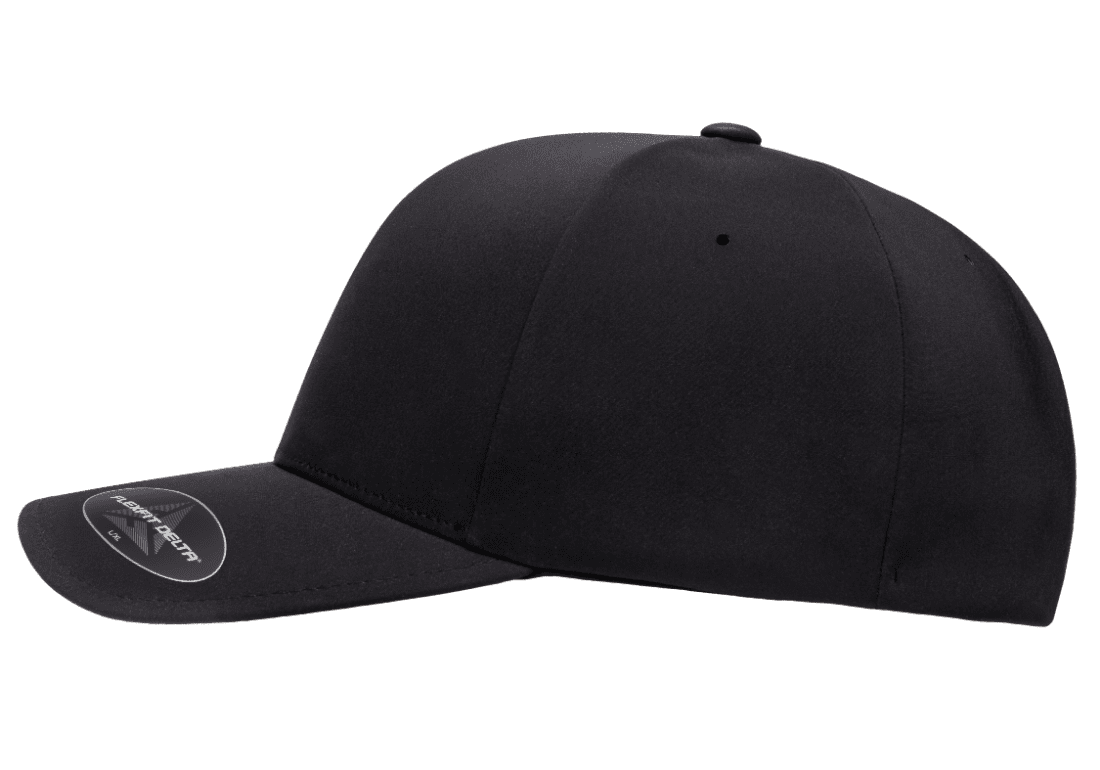 Central Coast Disc Golf Flexfit Delta Hat Black