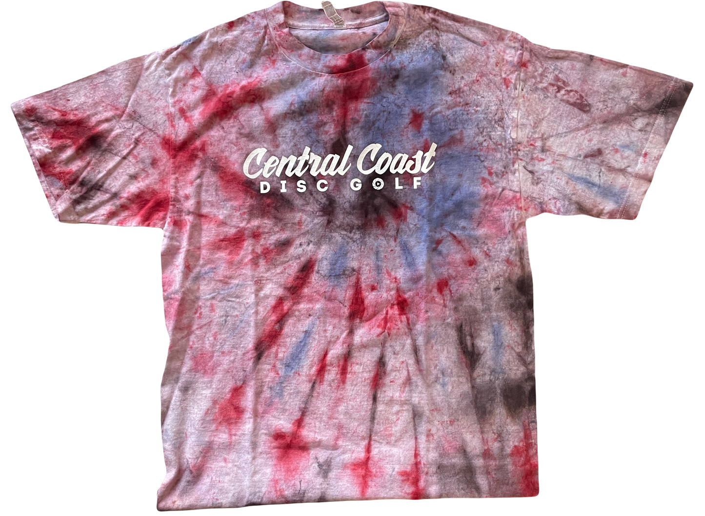 Limited Edition Red, Pink and Periwinkle Tie Dye Tee Size Medium 1/1