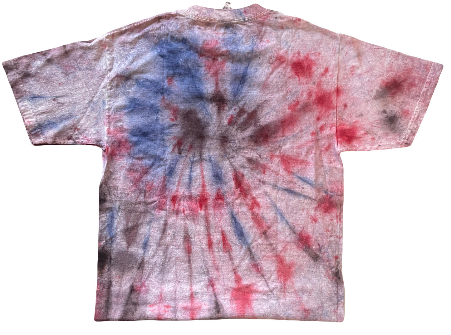 Limited Edition Red, Pink and Periwinkle Tie Dye Tee Size Medium 1/1