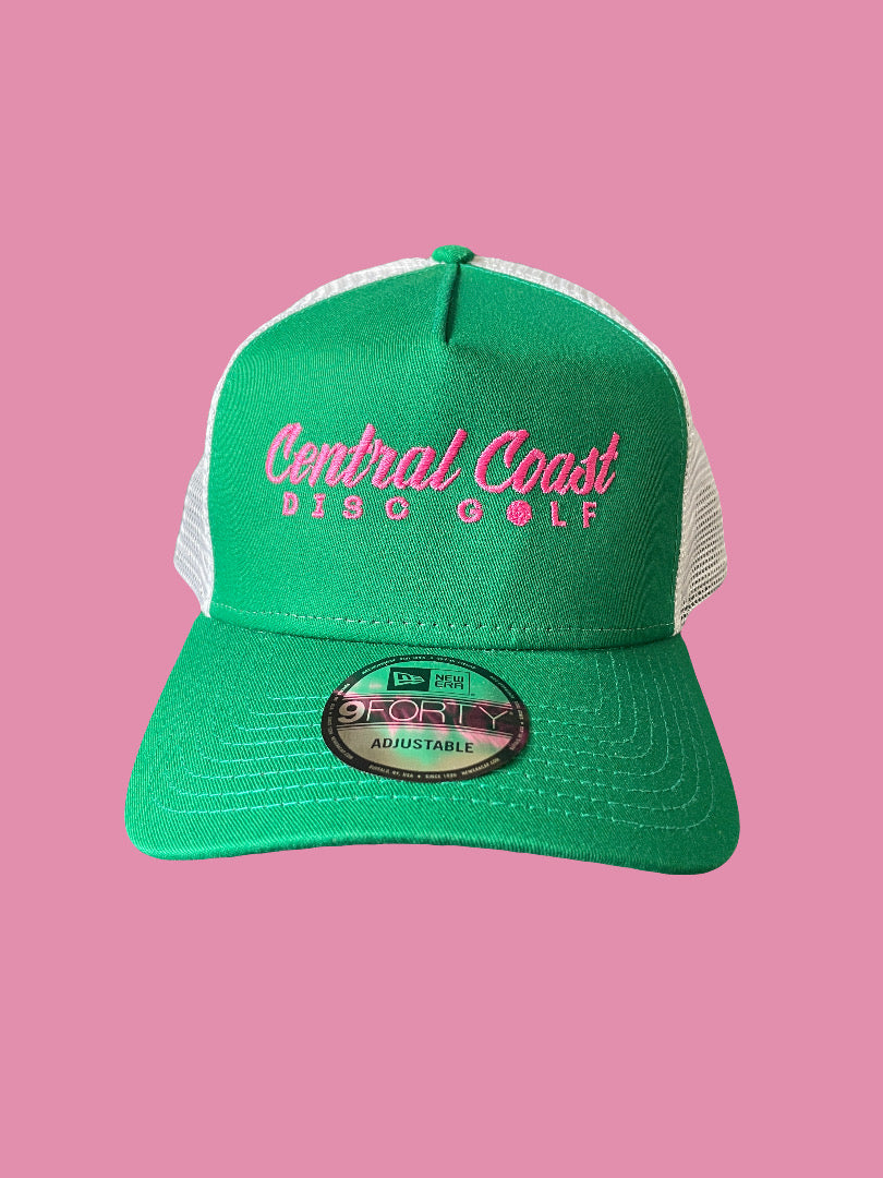 Central Coast Disc Golf Trucker Hat Kelly Green